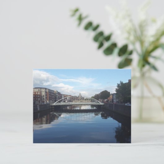 Dublin Bridge Landscape Briefkaart (Staand voorkant)