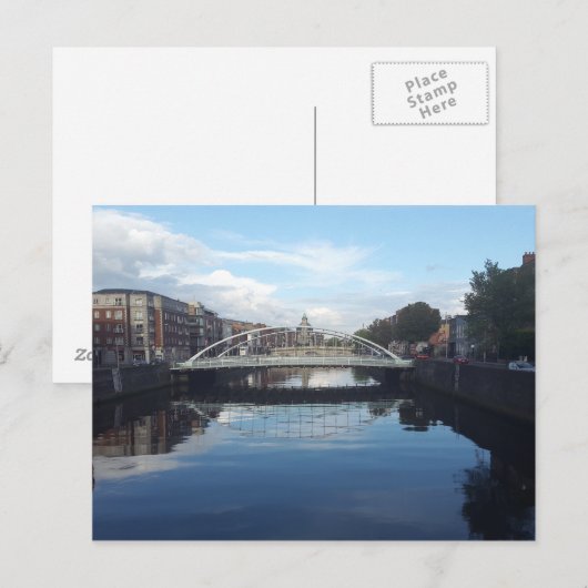 Dublin Bridge Landscape Briefkaart (Voorkant / Achterkant)