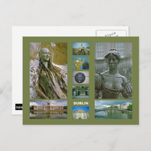 Dublin briefkaart (Voorkant / Achterkant)