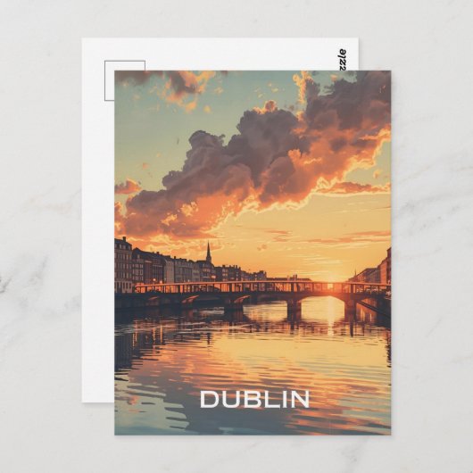 Dublin Briefkaart (Voorkant / Achterkant)