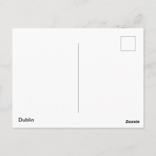 Dublin Briefkaart (Achterkant)