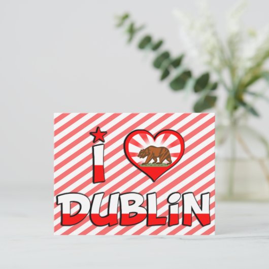 Dublin, CA Briefkaart (Staand voorkant)