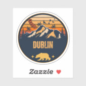 Dublin, Californië Sticker (Vel)