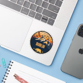Dublin, Californië Sticker (Laptop met iPhone)