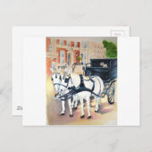 Dublin Carriage rit through St Stephens Green Briefkaart (Voorkant / Achterkant)