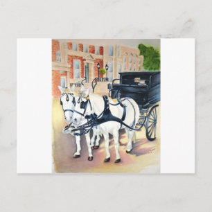 Dublin Carriage rit through St Stephens Green Briefkaart