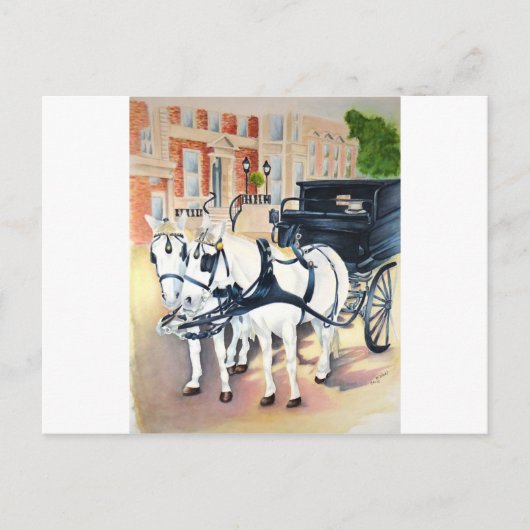 Dublin Carriage rit through St Stephens Green Briefkaart (Voorkant)