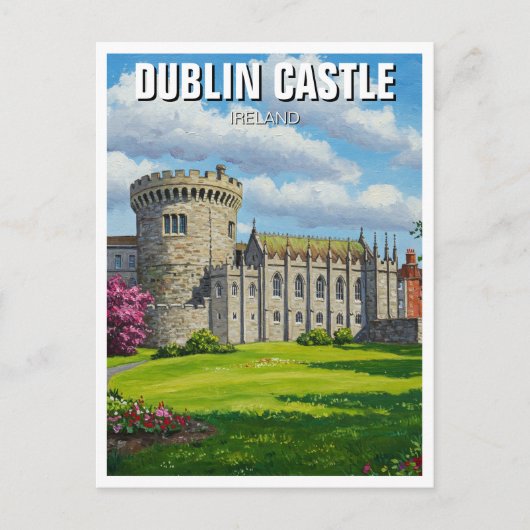 Dublin Castle Ierland Reizen Briefkaart (Voorkant)