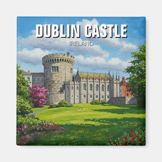 Dublin Castle Ierland Reizen Magneet (Voorkant)