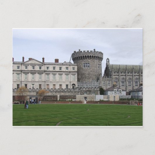 Dublin Castle Ireland, grawn & castle turret. Briefkaart (Voorkant)