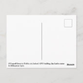 Dublin centrum, GPO & Millennium Spire Briefkaart (Achterkant)