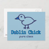 Dublin Chick Briefkaart (Voorkant / Achterkant)