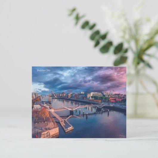 Dublin City Briefkaart (Staand voorkant)