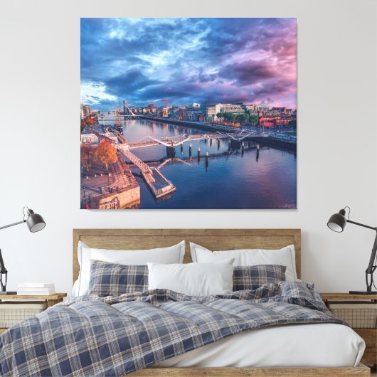 Dublin City Canvas Afdruk (Insitu (Slaapkamer))