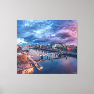 Dublin City Canvas Afdruk