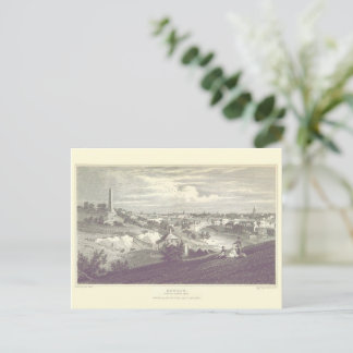 Dublin City from Phoenix Park 1825 Briefkaart