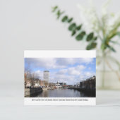 Dublin City Ireland, Liberty Hall, Customs House Briefkaart (Staand voorkant)