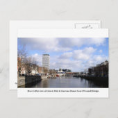 Dublin City Ireland, Liberty Hall, Customs House Briefkaart (Voorkant / Achterkant)
