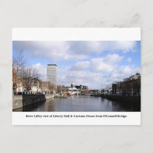 Dublin City Ireland, Liberty Hall, Customs House Briefkaart