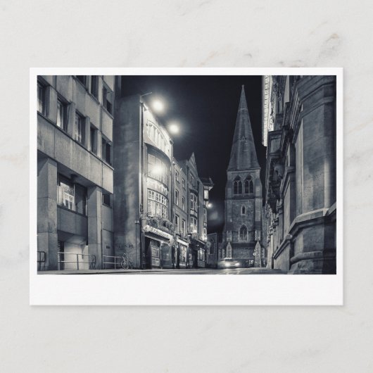 Dublin City Night Briefkaart (Voorkant)