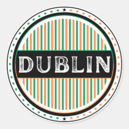 Dublin City Pride Embleem – Ierse Identiteit Ronde Sticker
