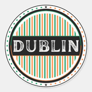 Dublin City Pride Embleem – Ierse Identiteit Ronde Sticker