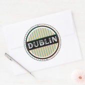 Dublin City Pride Embleem – Ierse Identiteit Ronde Sticker (Envelop)