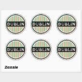 Dublin City Pride Embleem – Ierse Identiteit Ronde Sticker (Vel)