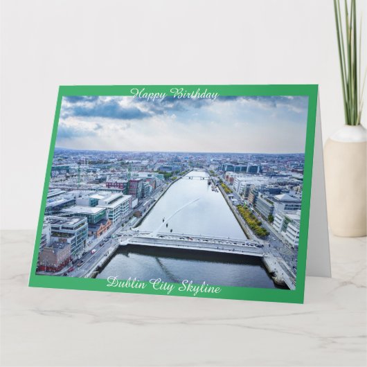 Dublin City Skyline Kaart (Voorkant)