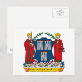 Dublin Coat of Arms Briefkaart (Voorkant / Achterkant)
