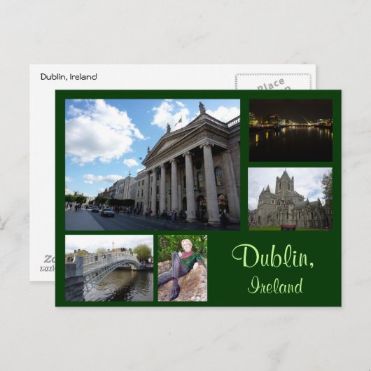 Dublin Collage Briefkaart (Voorkant / Achterkant)