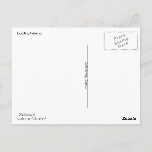 Dublin Collage Briefkaart (Achterkant)