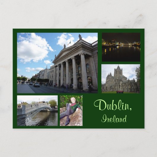 Dublin Collage Briefkaart (Voorkant)