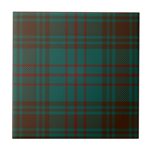 Dublin County Irish Tartan Tegeltje (Voorkant)