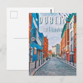 Dublin, de stad van Ierse tradities Briefkaart (Voorkant / Achterkant)