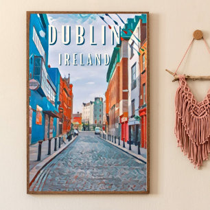 Dublin, de stad van Ierse tradities Poster