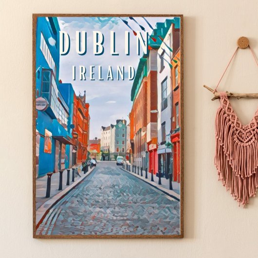 Dublin, de stad van Ierse tradities Poster