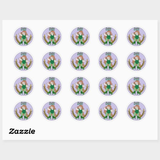 Dublin Destroyer Ronde Sticker (Vel)