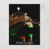 Dublin door Night Briefkaart (Voorkant)