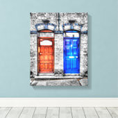 Dublin Doors - Artistic Treatment Canvas Afdruk (Insitu (Houten vloer))