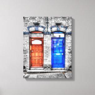 Dublin Doors - Artistic Treatment Canvas Afdruk