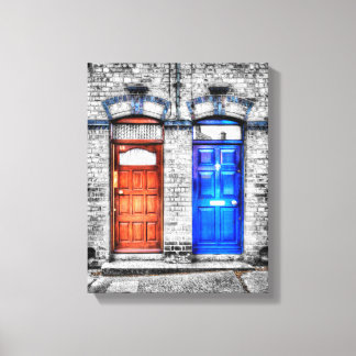 Dublin Doors - Artistic Treatment Canvas Afdruk