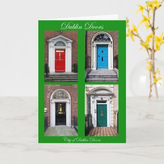 Dublin Doors Kaart (Gele Bloem)