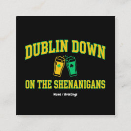 Dublin Down Heritage Club Vintage Varsity Clover  Vierkante Visitekaartje