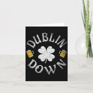 Dublin Down Iers drinkteam St. Patrick's Day Kaart