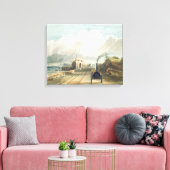 Dublin en Kingstown Railway: Van de Footbridge Canvas Afdruk (Insitu (Woonkamer))