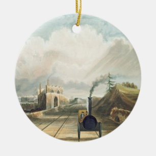 Dublin en Kingstown Railway: Van de voetbrug Keramisch Ornament