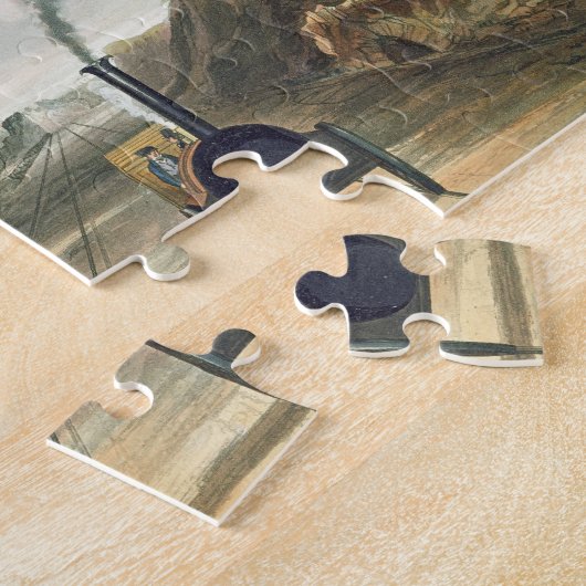 Dublin en Kingstown Railway: Van de voetbrug Legpuzzel (Zijkant)