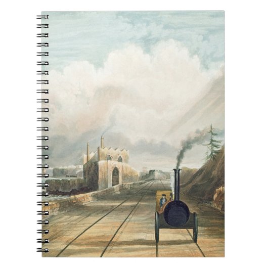 Dublin en Kingstown Railway: Van de voetbrug Notitieboek (Voorkant)