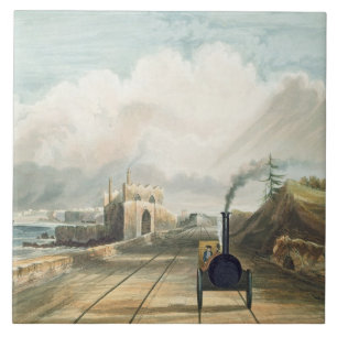 Dublin en Kingstown Railway: Van de voetbrug Tegeltje